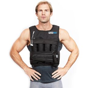RUNmax Pro Weighted Vest 12lbs/ 20lbs/ 40lbs/ 50lbs/ 60lbs with Shoulder Pads Option