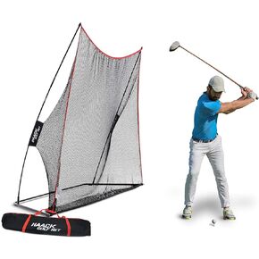 Rukket Haack Golf Net | Practice Driving Indoor and Outdoor | Golfing at Home Swing Training Aids | by SEC Coach Chris Haack | Choose from 10x7 Hitting Net, 7x7 Hitting Net, or Protection Side Nets
