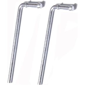 2 pcs Exhaust Hanger rods 3/8 x 7.5 inchs 90 Degree Bend Universal Hanger Rod Weld on