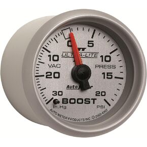 Auto Meter 4907 Ultra-Lite II 2-1/16" 30 in. Hg/20 PSI Mechanical Vacuum/Boost Gauge