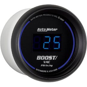 Auto Meter 6959 Cobalt Digital 2-1/16" 30 In Hg.-Vac./30 PSI Vacuum/Boost Gauge
