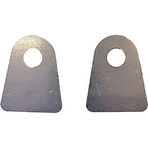 1.5" flat bottom panel shock mounting tab 1/8" thick Pair (2)