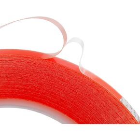 GENNEL 3mm x 25M Clear Thin Double Sided Strong Adhesive Acrylic Tape (1/8"x82ft) for Mobile Phone Laptop Tablets LCD Screen