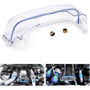 Clear CAM Cover Timing Belt Cover Turbo CAM Pulley Compatible Relacement for 92-05 Toyota Supra 2JZ 2JZGTE Lexus 3.0L Non-VVTI