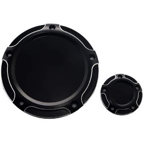 Black Egde Cut Derby Cover Timing Timer Covers For Harley Electra Glide Ultra Classic Street Glide Dyna Softail 1999-2014，FLHT FLHX FLS FXD 99-14