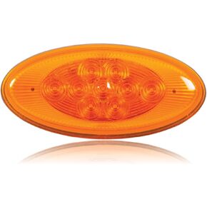 Maxxima M63122Y Amber Oval LED Side Turn Signal/Side Marker Light for Peterbilt