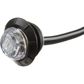 Maxxima M09300YCL Amber 3/4" Round LED Clear Lens Combination Clearance Marker Light