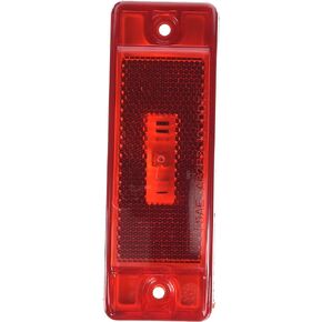 ضوء علامة التخليص LED SuperNova المختوم Turtleback II من Grote 47072 (عاكس مدمج، دبوس ذكر)، أحمر