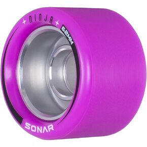 Riedell Sonar Wheels - Ninja - Agile Roller Skate Wheels - 4 Pack of 59mm x 38mm Wheel