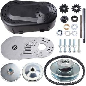 30 Series Torque Converter Go Kart Pulley Kit 3/4 Inch Driver 5/8 Driven 10T #40 41 and 12T Sprocket #35 Chain for Manco Comet TAV2 218353A 212CC