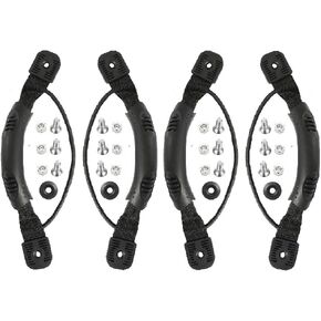 Anndason 4 Pcs Black Kayak Canoe Boat Side Mount Carry Handles/Paddle Park Kayak Handles and Hardwares