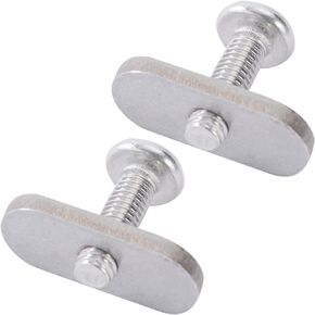 2 Pcs 304 SS Kayak Rail/Track Screws 304 Stainless Steel Track Nuts Track Mount Tie Down Eyelet Rail Hardware Gear Mounting Replacement Kit for Kayaks Rails Kayaks Canoes Boats (2)
