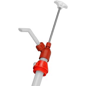 TERAPUMP Drum Barrel Pump for Mild Acids, DEF, Chemical and Biodiesel, Lift Action Manual Pump (14oz / Stroke) Adjustable Height, Fits 15-55 Gallon Barrel Drum Pump