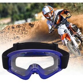 Kids Dirt Bike Goggles Impact-Resistant Adjustable Child Youth ATV Motorcycle Off-Road Riding Motocross Racing Cycling Goggles Glasses for Boys & Girls (Green) in Kuwait