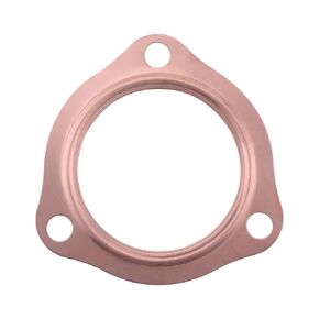 2PCs 3.5" Copper Header Exhaust Collector Gaskets 3.5" Copper Exhaust Header Pipe Collector Flange Gaskets Reusuable Compatible with SBC BBC 302 350 454