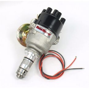 Pertronix D177600 Flame-Thrower Plug and Play Vacuum Advance Cast Electronic Distributor with Ignitor Technology