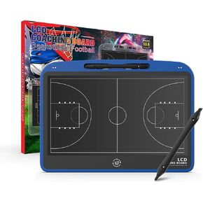 13.5 Inch LCD Basketball Coaching Board, Electronic Tactical Training Board Basketball Coach Board Football Coaching Equipment/Accessories Soccer Coach Gifts For Men Education Supplies Gift