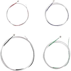Create idea 4pcs Universal String Set for Cello String (A-D-G-C) Steel Core Nickel Plated Winding Accessories with Ball Head for 4/4 3/4 1/2 1/4 Cello