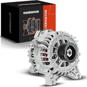 A-Premium Alternator Compatible with Ford & Lincoln Models - F150, Expedition, Navigator, Mark LT - 2004-2008 - 4.6L 5.4L V8-12V 110Amp CW 6-Groove Pulley, Replace# 4L3U-10300-BA, 40014066, AFD0110