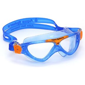 Aquasphere Vista Junior (Ages 6+) Swimming Goggles - 180 Degree Vision, Leak Free Hypoallergenic Seal, Anti Fog & Scratch