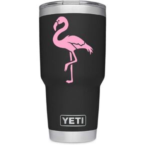 Flamingo decal. Perfect for Yeti and RTic tumbler mugs and cups, iPhone and Android, Macbook and Laptops, iPads and tablets and more! (Soft Pink)