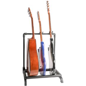 GHOSTFIRE Multi-holder Guitar Stand Foldable Guitar Display Rack Fit Guitar/Bass/Acoustic (GHS-3)