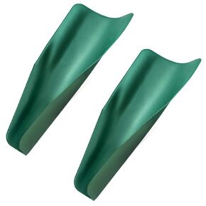 QWORK Flexible Draining Oil Funnel, Reusable Foldable Oil Free Guide Tool Draining Funnel for Trucks, Motorcycles, Automobiles, 14.57x6.7Inch, 2 Pack(Green)