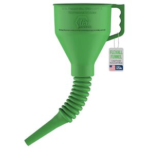 FlexAll Funnel - Long Flexible Funnel with Hose, Perfect for Automotive Use | Funnel for Oil Change, Transmission Fluid | Funnel with Handle | Gas, Diesel, Oil Funnels for Cars - Made in USA