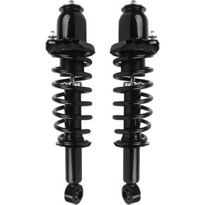 Autoround 172599L+172599R Rear Complete Struts Shocks Absorbers Compatible with 2009-2013 Toyota Corolla/Matrix, 2009-2010 Pontiac Vibe, Driver Passenger Side
