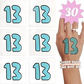 30 Pcs Concert Merch,13 Temporary Tattoo,13 Tattoo, Hand tattoo, Star Temporary Tattoos, Concert Accessories for Singer Gifts