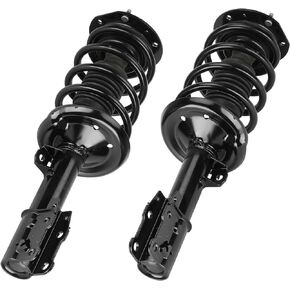 Front Complete Coil Spring Strut Shock Absorber Fit for Chevrolet Malibu 2004-2012, Pontiac G6 2005-2010, Saturn Aura 2007-2009, Pair of Hydraulic Spring Strut Shock Absorber Replace for 172200, 17219