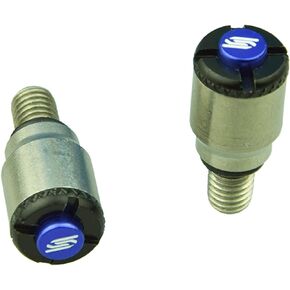 SCAR Fork Air Bleeder Bleed Valves M5x0.8mm Compatible with YAMAHA HONDA KAWASAKI SUZUKI SHOWA KAYABA KYB - Black