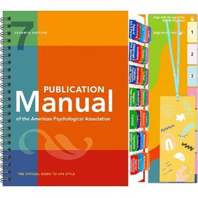 Index Tabs for of The American Psychological Association Seventh Edition(Book not Included), 48 Printed APA Manual 7th Edition Tabs, with Page Markers and Alignment Guide & Bookmark
