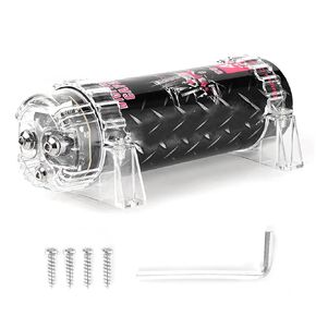 4 Farad Power Capacitor, Aluminium Alloy LED Voltage Display Power Cap Car Audio Amplifier Replacement for Systems Up to 2000w Car