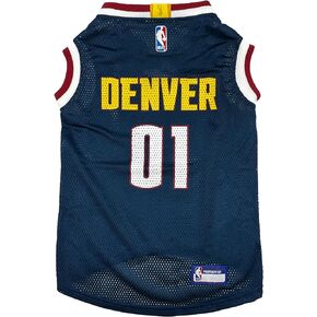 Pets First NBA Denver Nuggets Dog Jersey, X-Large - Tank Top Basketball Pet Jersey