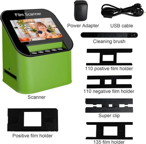 KEDOK Film and Slide Scanner with 4.3'' LCD Screen 22MP High-Resolution Negative Convert Color & B&W, 35mm, 126, 110, Super 8 Negatives Slides to JPEG, Support HDMI/USB Output in Kuwait