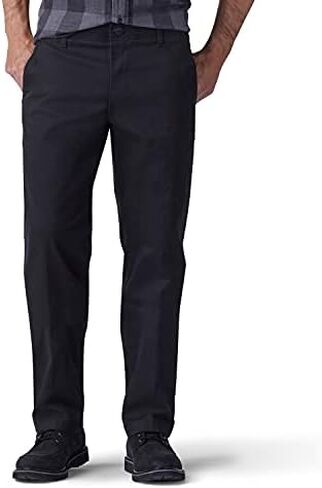Lee Men's Performance Series Extreme Comfort Straight Fit Pant, Black, 34W x 28L in Saudi Arabia