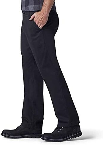 Lee Men's Performance Series Extreme Comfort Straight Fit Pant, Black, 34W x 28L in Saudi Arabia