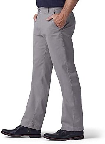 Lee Men's Performance Series Extreme Comfort Straight Fit Pant, Black, 34W x 28L in Saudi Arabia