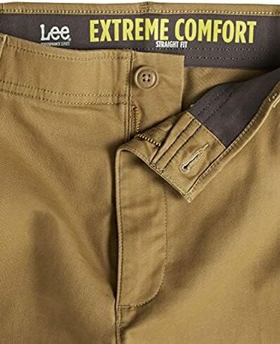 Lee Men's Performance Series Extreme Comfort Straight Fit Pant, Black, 34W x 28L in Saudi Arabia