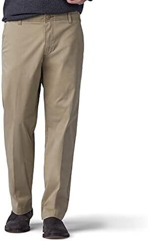 Lee Men's Performance Series Extreme Comfort Straight Fit Pant, Black, 34W x 28L in Saudi Arabia