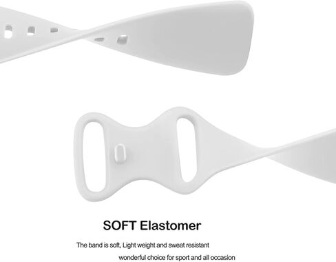 4 قطع من الأربطة الرياضية المتوافقة مع Fitbit Sense/Versa 3، أساور معصم بديلة من السيليكون الناعم الكلاسيكي للساعة الذكية Versa 3 للنساء والرجال in Kuwait