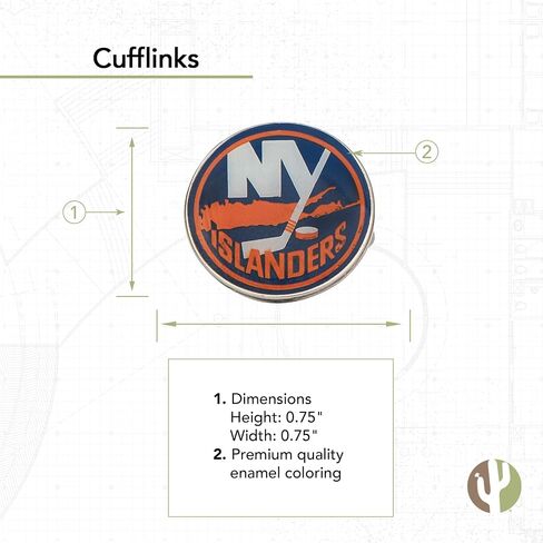 New York Islanders Team NHL National Hockey League Logo Formal Wear (Cufflinks) in Saudi Arabia