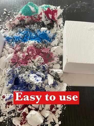 Jenny's Choice Gym Chalk Blocks, White, 2oz, 8-Pack Box. Sport Hand Chalk (Gym Hand Chalk White Blocks, Soft,2oz, 8-Pack Box.) in Saudi Arabia