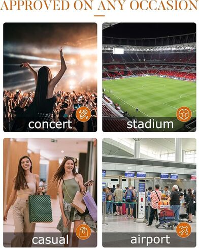 محفظة شفافة للنساء من HULISEN، حقيبة كروس شفافة معتمدة من الاستاد، محفظة صغيرة شفافة لملابس الحفلات الموسيقية in Kuwait