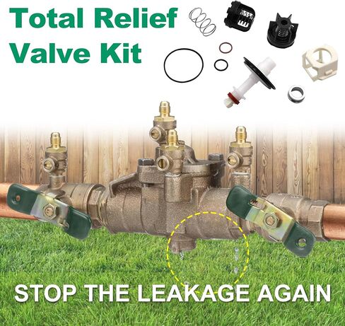 0888527 Total Repair Kit Included Total Relief Valve Repair Kit, First & Second Check Valve Repair Kit, Retainer Replacement for 3/4" 009M3 Reduced Pressure Zone Assembly in Kuwait