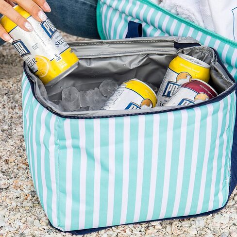 Savvy Beach Canvas Tote Bag with Beach Towel Set and Cooler Bag, Oversized Waterproof Bag for Women, Multifunctional Utility Tote for Outdoor, Large Summer Gifts for Beach Lovers in Kuwait