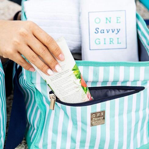 Savvy Beach Canvas Tote Bag with Beach Towel Set and Cooler Bag, Oversized Waterproof Bag for Women, Multifunctional Utility Tote for Outdoor, Large Summer Gifts for Beach Lovers in Kuwait