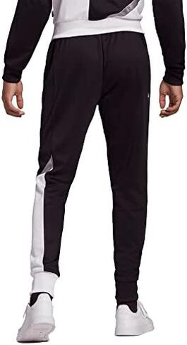 بنطال تريكو مدبب 3-Stripes للرجال من adidas (أسود/أبيض/أسود أساسي، XX-Large) in Saudi Arabia
