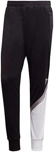 بنطال تريكو مدبب 3-Stripes للرجال من adidas (أسود/أبيض/أسود أساسي، XX-Large) in Saudi Arabia
